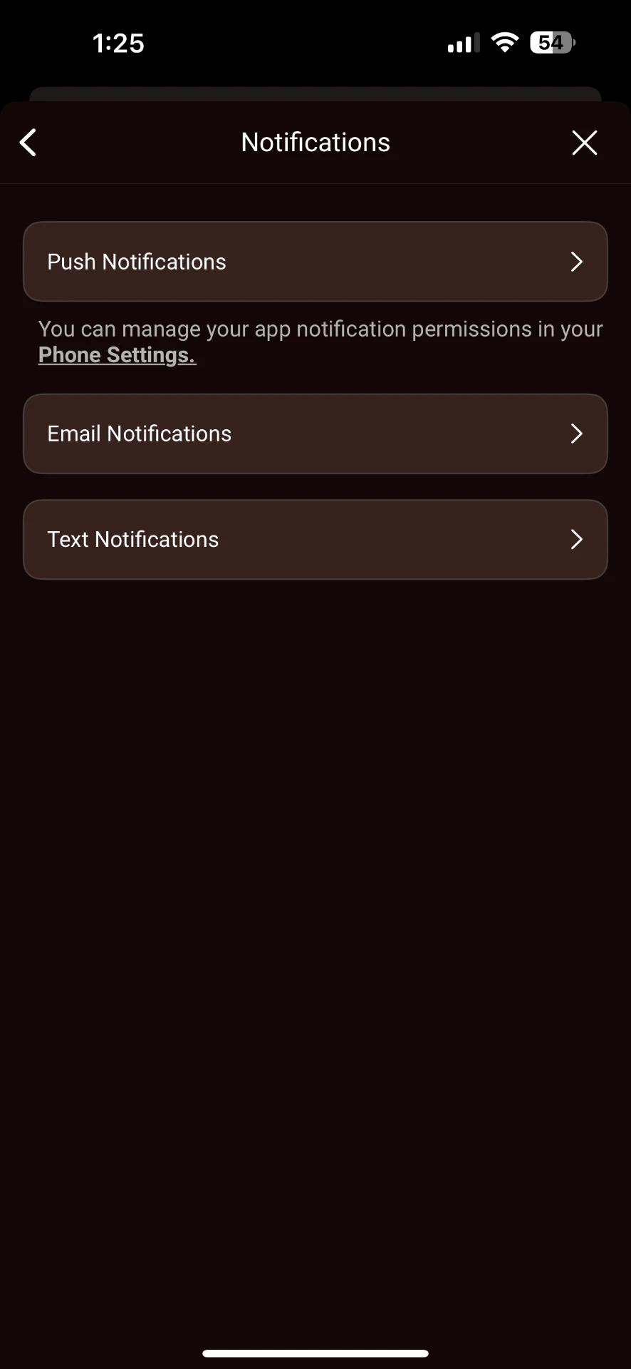 UPS notifications screen listing shipment alerts